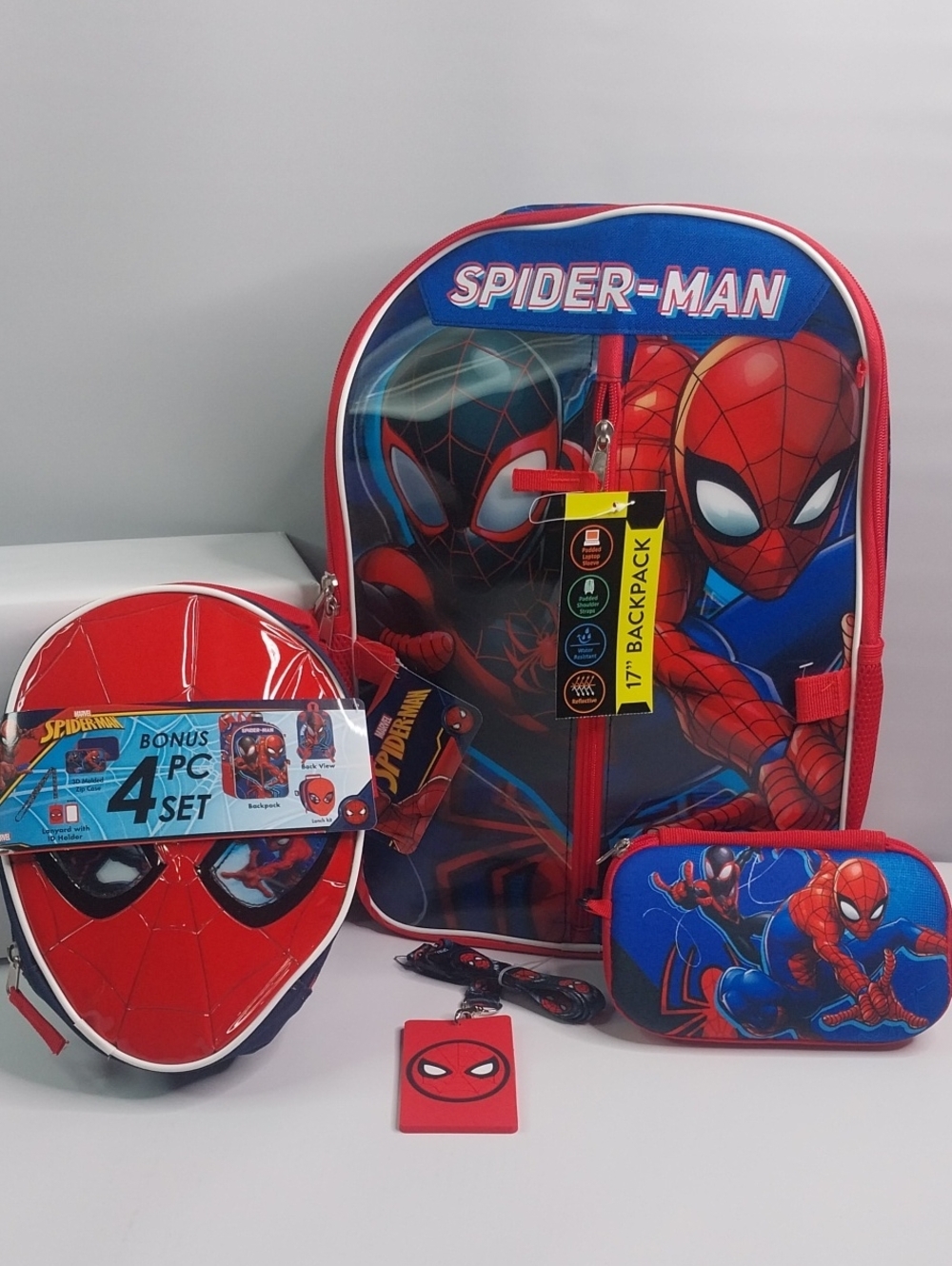 Spiderman Kids Gear Set in Red and Blue - 4pc